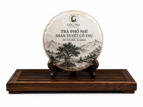 Bánh Trà Phổ Nhĩ Shan Tuyết Cổ Thụ 357g