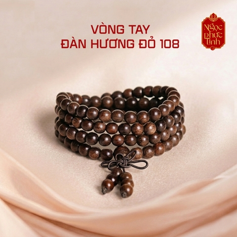 Chuỗi 108 Gỗ Đàn Hương Đỏ - 6mm