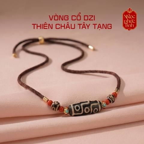 Vòng Cổ Dzi Thiên Châu Tây Tạng