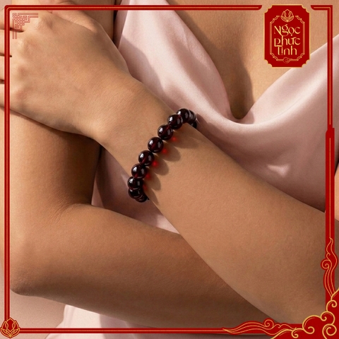 Vòng Tay Đá Hồng Ngọc 6mm