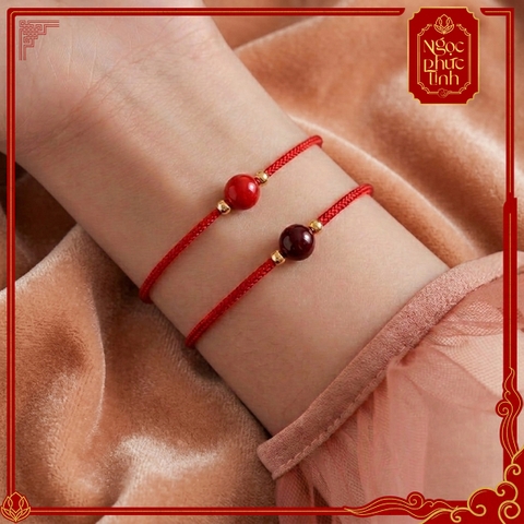 Vòng Tay Chỉ Đỏ Ngọc Châu Chu Sa