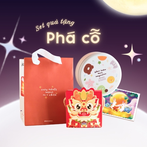 Set bánh Phá Cỗ nhỏ - Than tre mơ tây