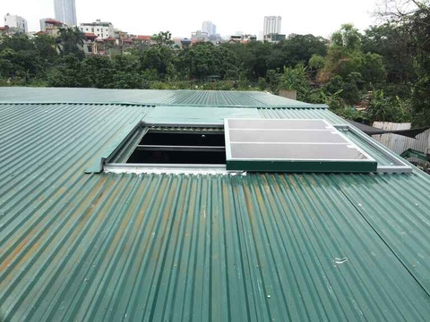 Thi Công Giếng Trời Mái Tôn Tiết Kiệm