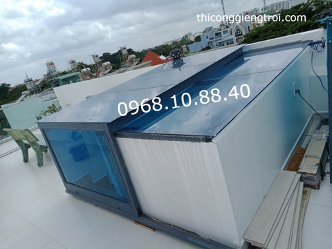 Thi công giếng trời