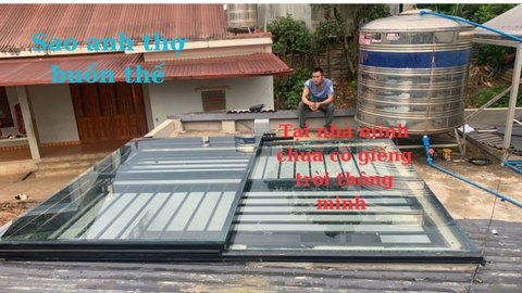Giếng Trời Thông Minh Trượt Tự Động Ngang