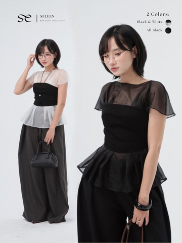 Seleen, Áo ôm liền thân giả layer có dây kéo lưng , WT0233