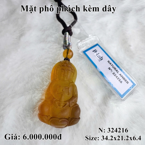 Mặt dây hổ phách
