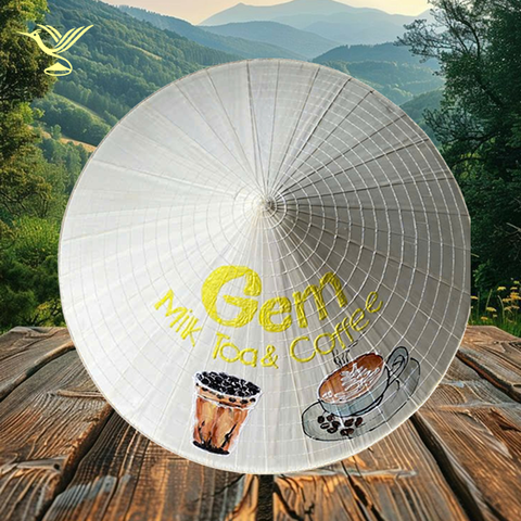 Nón lá vẽ theo yêu cầu