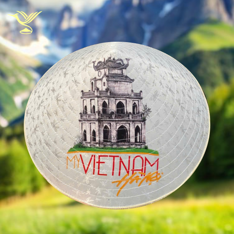 Nón lụa in logo danh lam