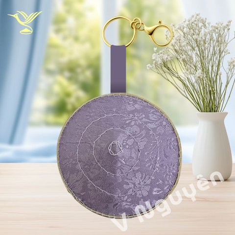 Móc khóa nón lụa 7cm