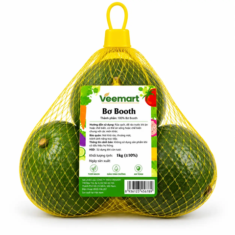 Bơ Booth túi lưới 1kg (±10%)