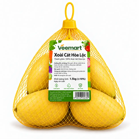 Xoài Cát Hòa Lộc túi lưới 1.5kg (±10%)