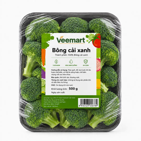 Bông cải xanh khay 500g