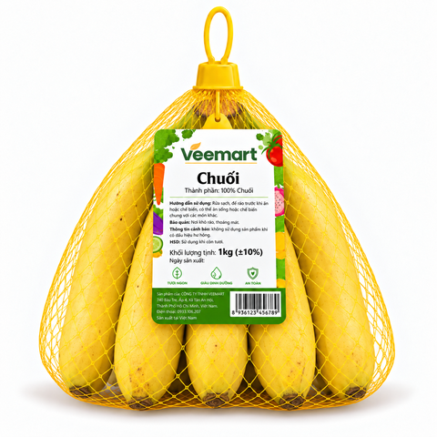 Chuối túi lưới 1kg (±10%)