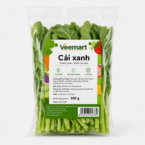 Cải xanh túi 300g