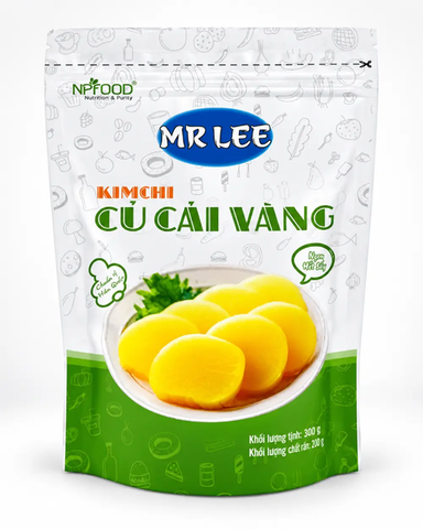 Kimchi củ cải vàng Mr Lee - Gói 300 g