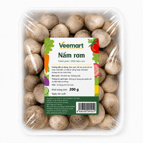 Nấm rơm khay 200g