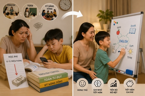 Cách giúp con học Tiếng Anh tiến bộ, phụ huynh tiết kiệm hàng chục triệu mỗi tháng