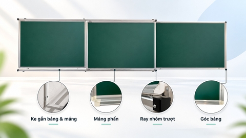 Mua bảng trượt ngang 3 cánh tại Quận Tân Bình - Sẵn hàng, lắp tận nơi