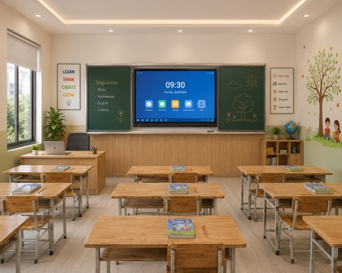 Top 10 mẫu thiết kế lớp học tiểu học đẹp, hiện đại & đạt chuẩn 2026