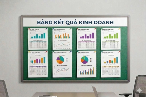 Bảng Ghim Nỉ Treo Tường Cao Cấp Màu Xanh Lá T6006 Cỡ Lớn VADOTO