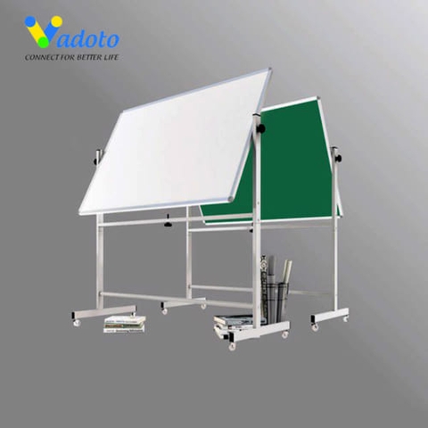 BẢNG DI ĐỘNG 2 MẶT TRẮNG XANH CAO CẤP – BẢNG LẬT CÓ CHÂN 2 MẶT TIỆN LỢ