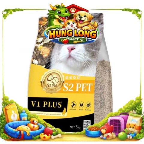 S2 PET V1 plus 5kg Hạt siêu topping cho mèo mọi lứa tuổi