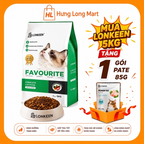 hạt cho mèo lonkeen 5kg