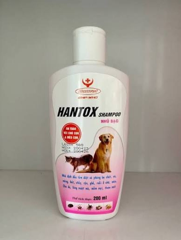 sữa tắm hantox trị ve rận