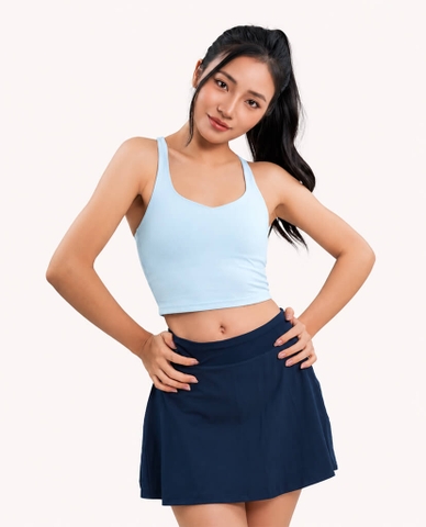 Áo bra thể thao nữ cổ vuông đan dây