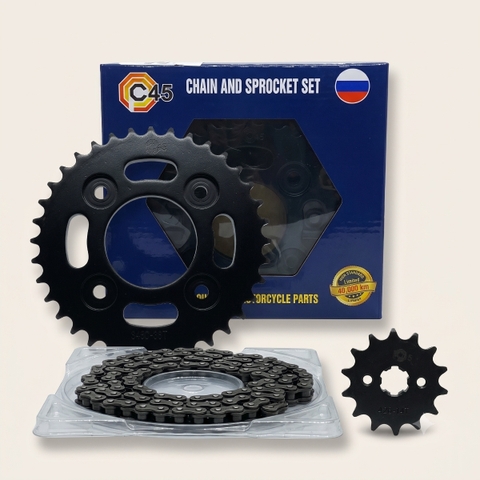 Bộ nhông xích C45 cho Honda Wave Alpha, Wave RS, Future FI, Future Neo – C45 Rs 36-14-108