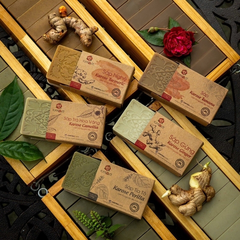 Karose - Combo mix 5 sáp tắm thơm (Tặng kèm túi lưới)
