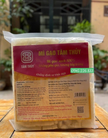Mỳ gạo Tâm Thủy 1kg sợi nhỏ