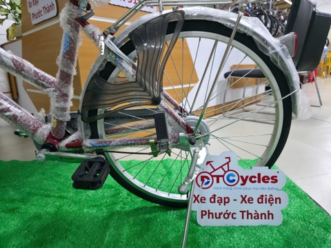 Xe đạp đường phố Thống Nhất GN 06 - 24 màu Đỏ