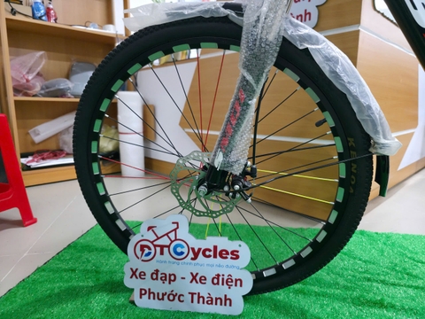 Xe đạp địa hình SMQI Bánh 26 inch 1-Speed màu Đen-Đỏ