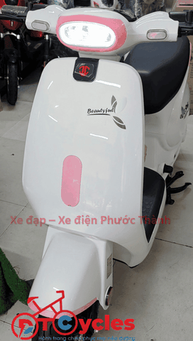 Xe điện JVC G9 NEW màu Trắng-Hồng