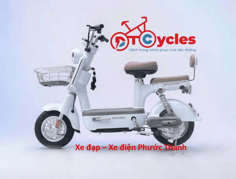 Xe điện Hitasa Q8 Bánh lùn màu Xanh Ngọc