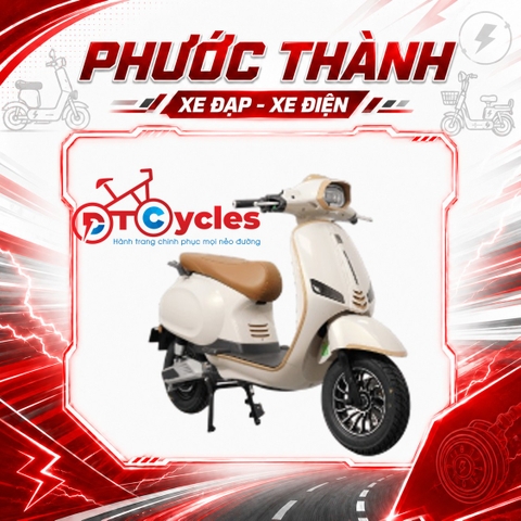 Xe điện JVC VERAS màu Kem Vàng