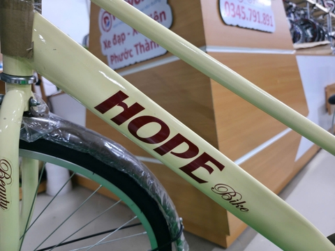 Xe đạp đường phố HOPE Bánh 26 inch màu Vàng Kem