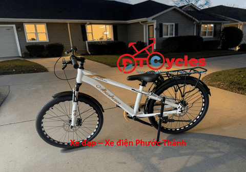 Xe đạp địa hình Abraham 1-Speed 24 màu Trắng