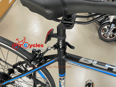 Xe đạp đua BlackLine Bánh 700c Khung nhôm màu Đen-Đỏ