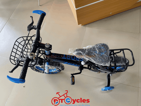Xe đạp trẻ em nam Abraham SPORT 12 Sườn đôi màu Xanh dương-Đen