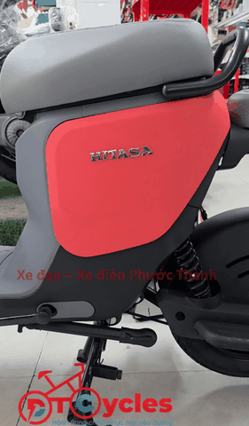 Xe điện HITASA DID màu Đỏ-Cam