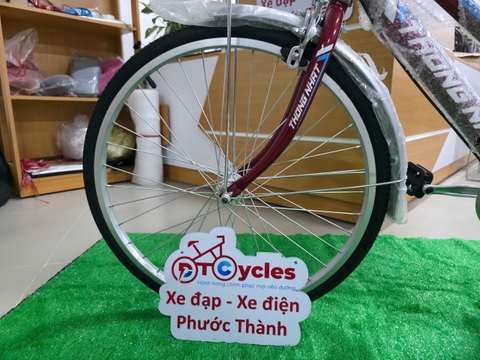 Xe đạp đường phố Thống Nhất GN 06 - 24 màu Đỏ
