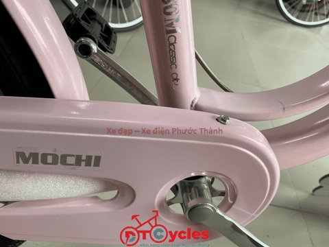 Xe đạp trẻ em nữ Mochi M99 Sườn đôi 22 màu Hồng