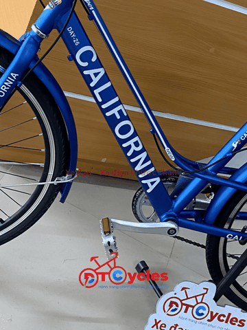 Xe đạp nữ California MODELTIME Có đề màu Xanh Dương