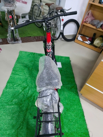Xe đạp địa hình Abraham Bánh 26 inch 1-Speed màu Đỏ-Đen