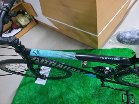 Xe đạp Touring Abraham Bánh 700c Có đề màu Đen-Xanh Dương