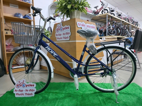 Xe đạp đường phố HOPE Bánh 26 inch màu Xanh Dương-Tím