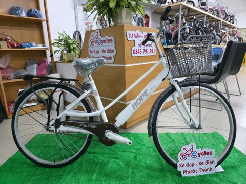 Xe đạp đường phố HOPE Bánh 26 inch màu Trắng